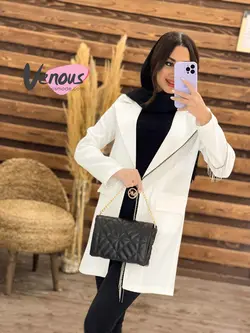 خرید اینترنتی مانتو مازراتی یقه زنجیری کد 1236فروشگاه ونوسمد