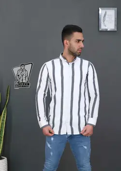 پیراهن راه راه مردانه POLO کد 650 انلاین و حضوری در ونوس مد