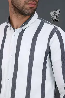 پیراهن راه راه مردانه POLO کد 650 انلاین و حضوری در ونوس مد