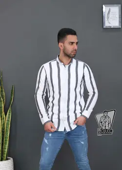 پیراهن راه راه مردانه POLO کد 650 انلاین و حضوری در ونوس مد