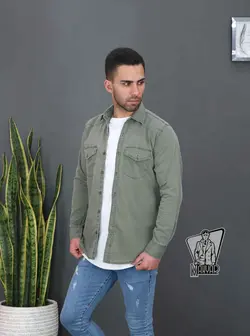 پیراهن مردانه کتان BERSHKA کد 649 در مجموعه اینترنتی ونوس مد