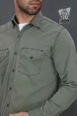 پیراهن مردانه کتان BERSHKA کد 649 در مجموعه اینترنتی ونوس مد