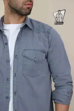 پیراهن مردانه کتان BERSHKA کد 649 در مجموعه اینترنتی ونوس مد