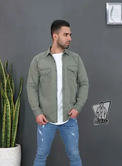 پیراهن مردانه کتان BERSHKA کد 649 در مجموعه اینترنتی ونوس مد