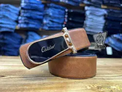 کمربند عسلی چرم CATDER کد 637 درفروشگاه  اینترنتی ونوس مد