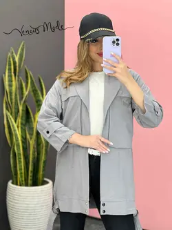 خرید اینترنتی مانتو کتی جیب پاکتی کد 1187فروشگاه بزرگ ونوسمد