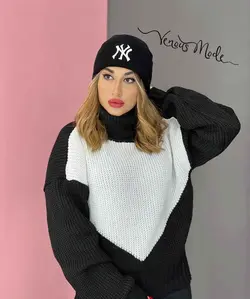 خرید اینترنتی کلاه بافت NY کد 1084 مجموعه ونوس مد