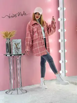 خرید اینترنتی و حضوری پالتو چهارخونه موهر کد 1076 ونوس مد