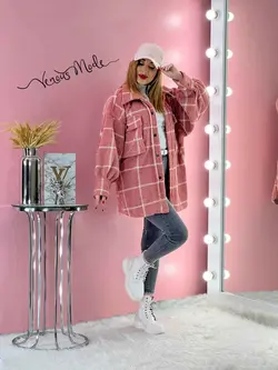 خرید اینترنتی و حضوری پالتو چهارخونه موهر کد 1076 ونوس مد