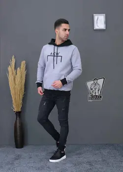 هودی کلاهدار دو رنگ ACW کد 507 درفروشگاه اینترنتی ونوس مد