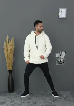 هودی بره ای کلاهدار AIA کد 477 راحت و گرم در فروشگاه ونوس مد