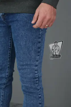 شلوار جین اسلیم آبی تیرهTOMMY کد 473  در مجموعه ونوس مد