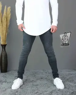 شلوار جین طوسی تیره ZARA کد 458شیک وخاص بافروشگاه ونوس مد