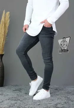 شلوار جین طوسی تیره ZARA کد 458شیک وخاص بافروشگاه ونوس مد