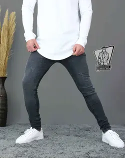 شلوار جین طوسی تیره ZARA کد 458شیک وخاص بافروشگاه ونوس مد