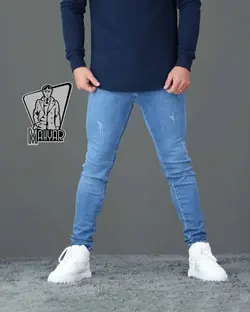 شلوار جین آبی روشن ZARA کد 441 شیک و خاص در مجموعه ونوس مد