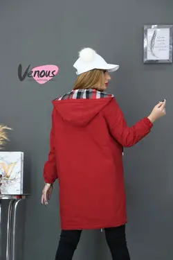 خرید اینترنتی و حضوری بارانی چهارخونه دورو کد 958 ونوس مد