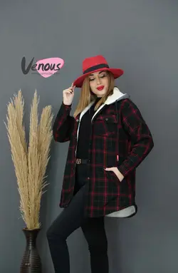 خرید اینرتنی و حضوری پالتو چهارخونه داخل ببعی کد 954 ونوس مد