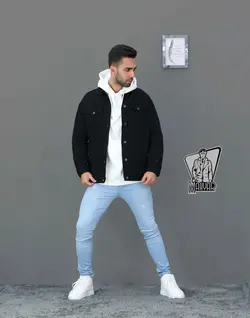کت جین مشکی زاپ دار DENIM کد 430 در فروشگاه اینترنتی ونوس مد
