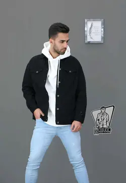 کت جین مشکی زاپ دار DENIM کد 430 در فروشگاه اینترنتی ونوس مد