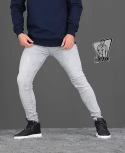 شلوار جین طوسی روشن ZARA کد 410 شیک و خاص در مجموعه ونوس مد