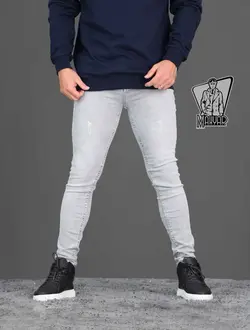 شلوار جین طوسی روشن ZARA کد 410 شیک و خاص در مجموعه ونوس مد