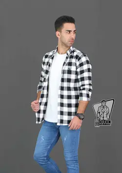 پیراهن چهارخونه پشمی POLO کد 391 جذابه و پاییزه در ونوس مد