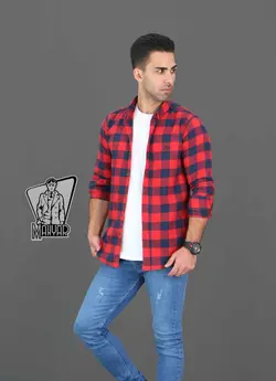 پیراهن چهارخونه پشمی POLO کد 391 جذابه و پاییزه در ونوس مد