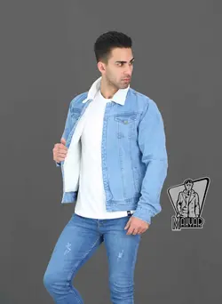 کاپشن جین آبی روشن PAZZO کد 392 درفروشگاه اینترنتی ونوس مد