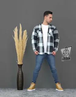 کاپشن چهارخونه پشمی ZARA کد 388 شیک و خاص در فروشگاه ونوس مد