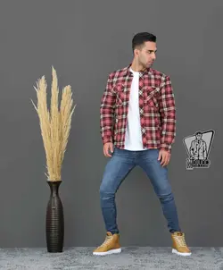 کاپشن چهارخونه پشمی ANKO کد 385 باکیفیت و خاص در ونوس مد