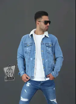 کاپشن جین آبی روشن DENIM کد 380 درفروشگاه اینترنتی ونوس مد