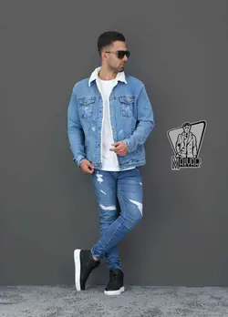 کاپشن جین آبی روشن DENIM کد 380 درفروشگاه اینترنتی ونوس مد