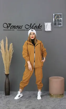 خرید آنلاین ست سویشرت و شلوار مخمل کبریتی کد 867 در ونوس مد