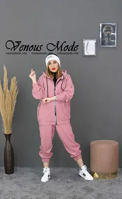 خرید آنلاین ست سویشرت و شلوار مخمل کبریتی کد 867 در ونوس مد