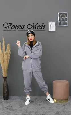 خرید آنلاین ست سویشرت و شلوار مخمل کبریتی کد 867 در ونوس مد