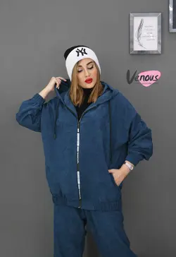 خرید آنلاین ست سویشرت و شلوار مخمل کبریتی کد 867 در ونوس مد