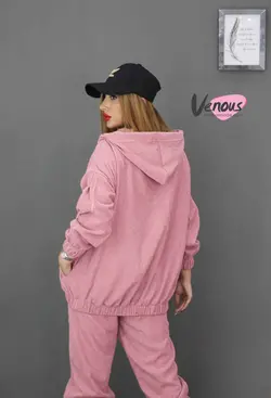 خرید آنلاین ست سویشرت و شلوار مخمل کبریتی کد 867 در ونوس مد