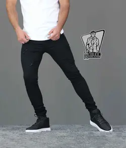 شلوار جین مشکی زاپ دار ZARA کد 377 در فروشگاه ونوس مد