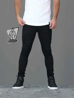 شلوار جین مشکی زاپ دار ZARA کد 377 در فروشگاه ونوس مد