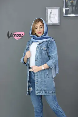 خرید آنلاین و حضوری کت جین آبی روشن DEFACTO کد 854 ونوس مد