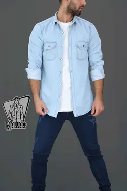 پیراهن جین مردانه MASSIMA DUTTI کد 356 شیک و به روز ونوس مد