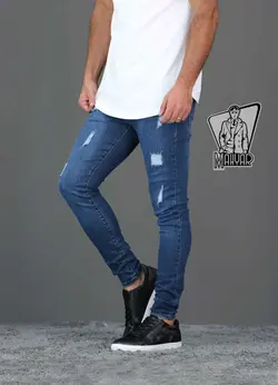 شلوار جین سورمه ای زاپ دار TOMMY کد 354 خریدانلاین درونوس مد