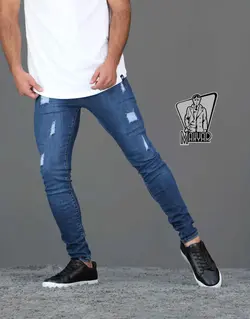 شلوار جین سورمه ای زاپ دار TOMMY کد 354 خریدانلاین درونوس مد