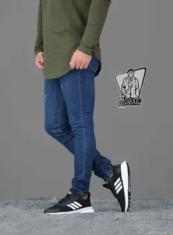 شلوار جین سورمه ای زاپ دار کد 344 اسکینی و جذب در ونوس مد