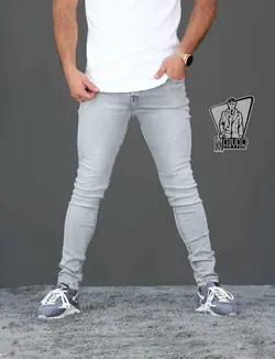 شلوار جین طوسی روشن ZARA کد 341شیک و خاص در مجموعه ونوس مد