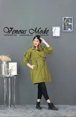 خرید آنلاین و حضوری بارانی شنل دار کد 808 در فروشگاه ونوس مد