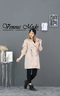 خرید آنلاین و حضوری بارانی شنل دار کد 808 در فروشگاه ونوس مد