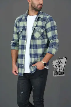 پیراهن چهارخونه آستین بلند  پشمی کد 339 در فروشگاه ونوس مد