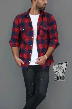 پیراهن چهارخونه آستین بلند  پشمی کد 339 در فروشگاه ونوس مد